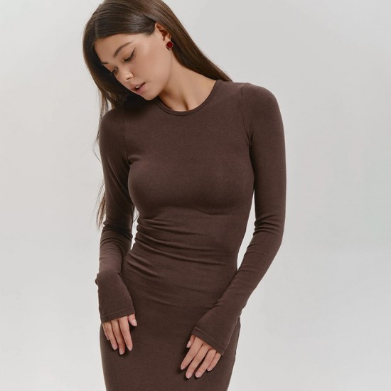 Spot-on wholesale of European and American style cross-border women's summer night club dress, satin single-shoulder elegant figure-hugging backless transparent baggy dress