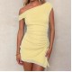 European and American 2025 summer new style fashionable foreign trade women's elegant bare-chest open-back pleated short dress wholesale