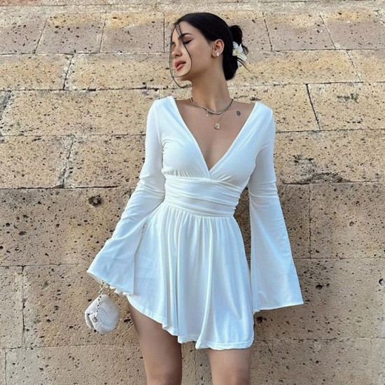 Cross-border European and American summer 2025 new style elegant fitted formal dress strapless slitted solid color slitless sleeveless dress for women