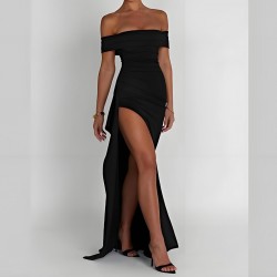 European and American 2025 summer cross-border elegant fashionable halter floral print fitted summer dress for women wholesale