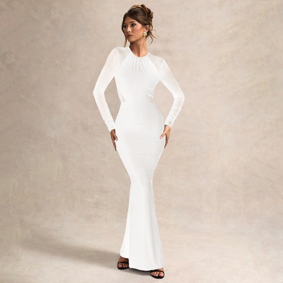 Ready-to-Sell Cross-border European and American Best-selling Absorbing Core Sexy U-neck Backless Spice Tight Elastic One-piece Gym Dance Clothing