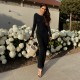 2025 Cross-border European New Style Sleeveless Sexy Solid Fashion Backless Tight-Combination Personalized Women's Dress Wholesale
