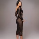 Wholesale cross-border European 2024 spring-summer new style women's pure color, curvy, heart-shaped neckline, backless, sexy, tie, pure color, one-piece dress for women.