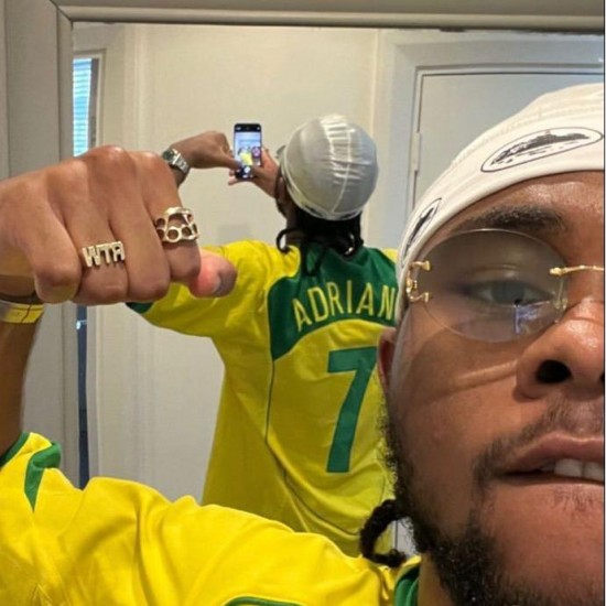 In Stock European/American Cross-border Autumn/Winter Personalized Pullover Hooded Sweatshirt Men and Women Couple Round Mirror Design Coat Wholesale