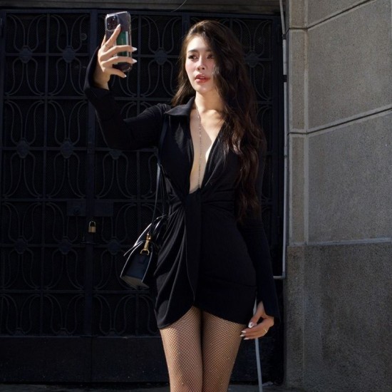 In-stock European and American cross-border autumn niche loose foreign wholesale jacquard men's women's dark style knitted sweater jacket for fall base long-sleeved