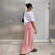 European cross-border 2025 autumn new versatile half-length satin fitted women's elegant casual color mackerel tail skirt for wholesale