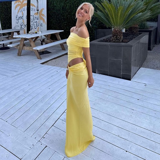 Cross-border European and American 2024 New Sexy Fashion High-Elegance Dress with Shaping Bra Backless Fish-tail for Wholesale