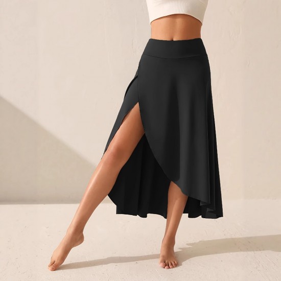 2025 European and American summer cross-border elegant fashionable solid color openwork collarless high-waisted party half-length skirt set