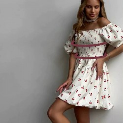 In Stock Cross-border Foreign Summer Women's New Fashion Midi Dress with High-Waisted Shaping and Slit for Wholesale