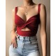 Wholesale cross-border European 2025 spring-summer new style women's pure color, elegant collar, backless, sexy, slit, one-piece dress for women.