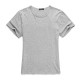 Spot-on wholesale of European and American cross-border fashionable plain-colored short-sleeved loose-fit versatile T-shirts for women (suitable for DIY)