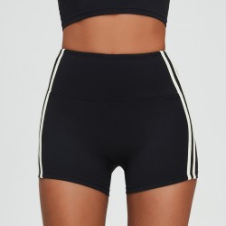 Factory direct fulfillment yoga shorts high waist exercise tummy-tight breathable quick-drying running fitness shorts