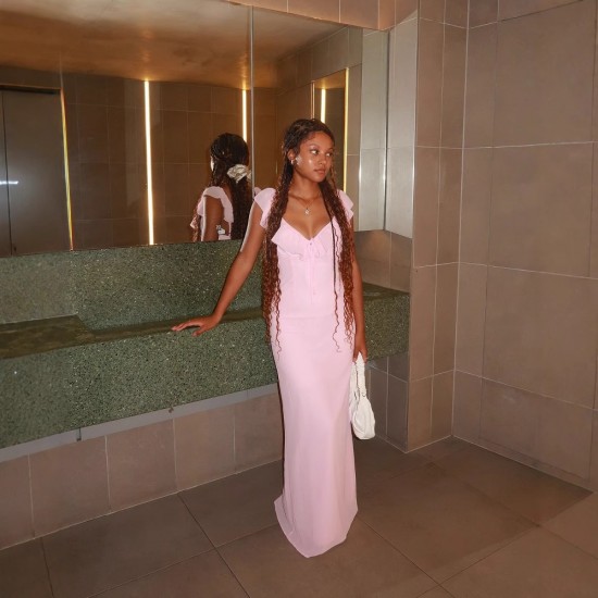 2025 Cross-border Foreign New Seasonal Sexy V-Neck Transparent Open-Back Bridal Dress with Fashion Fit for Wholesale